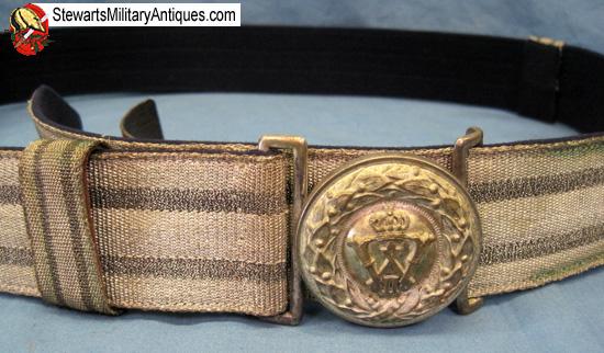 Stewarts Military Antiques - - German WWI Prussian Officers Dress Belt & Buckle - $245.00