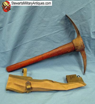 Stewarts Military Antiques - - US WWII Pick Mattock & Carrier 1944 - $65.00