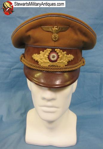 Stewarts Military Antiques - - German WWII SA Visor Hat - $900.00