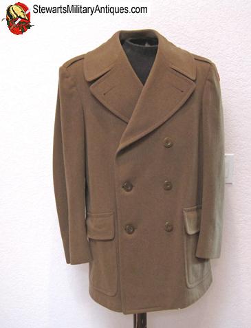 Stewarts Military Antiques - - US WWII Army Officers Wool Topcoat - $75.00