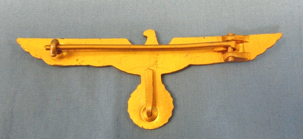 German WWII Kriegsmarine Officers Metal Breast Eagle