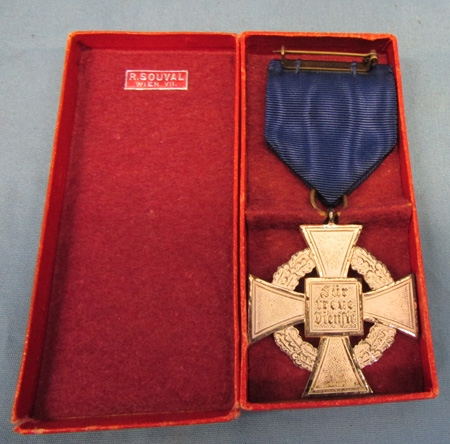 German WWII Cased 25 Year Faithful Service Cross Cased
