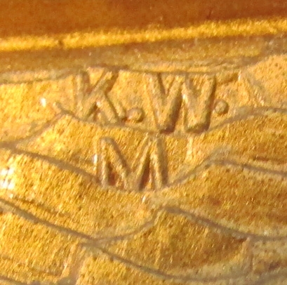 German WWII Kriegsmarine Large Pattern Tropical Helmet Eagle, KWM Maker