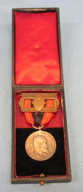 German, Pre WWI Kingdom of Wurttemberg Royal Long Service Medal, Cased