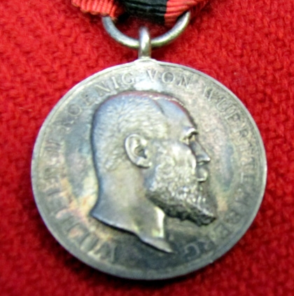 German, Pre WWI Kingdom of Wurttemberg Royal Long Service Medal, Cased