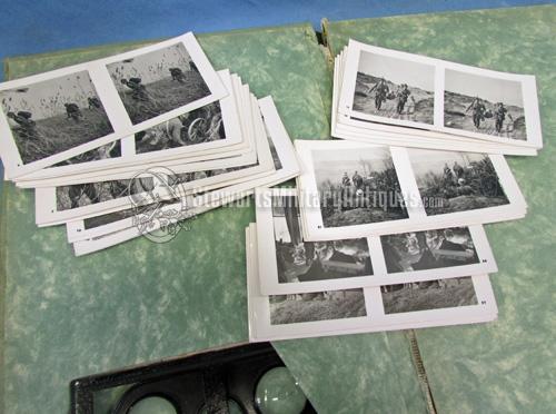 German WWII 3-D Stereoscope Book, Der Kampf im Westen
