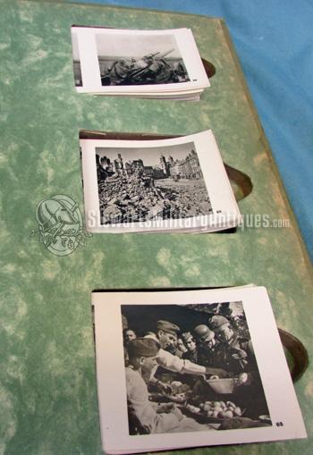 German WWII 3-D Stereoscope Book, Der Kampf im Westen