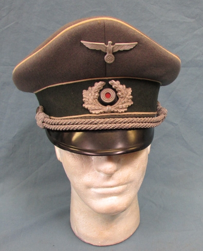 Stewarts Military Antiques - - German WWII SA Visor Hat - $900.00