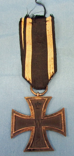 German WWI Iron Cross 2nd Class Ring Marked, 800 Silver