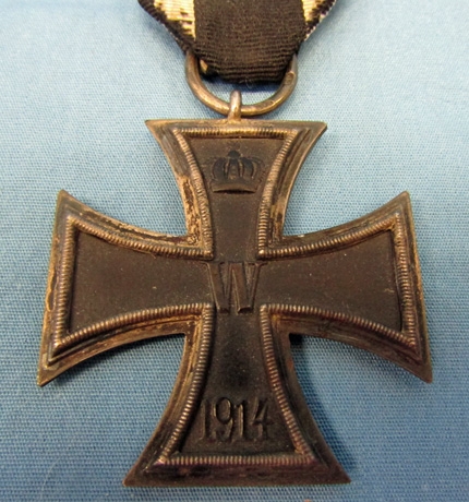 German WWI Iron Cross 2nd Class Ring Marked, 800 Silver