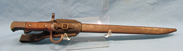 Japanese WWII Type 30 Bayonet Hikari Seki Nagoya Hourglass Mfg, With Frog