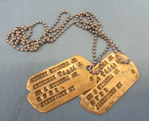 Stewarts Military Antiques - - US WWII Next Of Kin Dog Tag Set ...