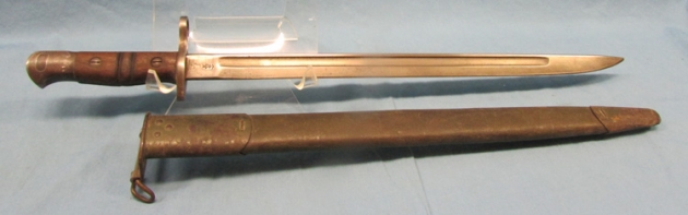 US WWI M1917 Bayonet, British Contract, 2nd Pattern Scabbard