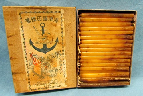 Japanese WWII Navy Candles in Original Box