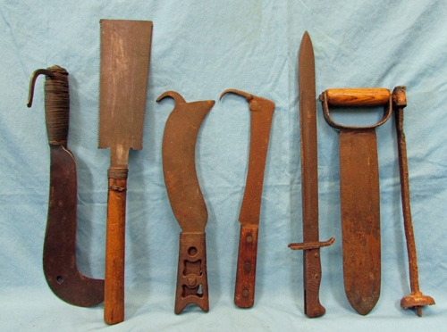 WWI Improvised Trench Weapons & Relic Lot, 12 pieces