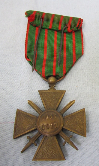 Stewarts Military Antiques - - French WWI Croix de Guerre Medal in