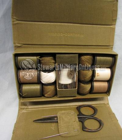 Stewarts Military Antiques - - US WWII Soldiers Housewife Sewing Kit -  $35.00