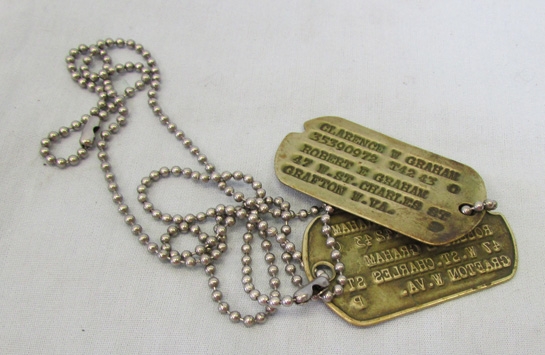 Stewarts Military Antiques - - US WWII Next Of Kin Dog Tag Set, Grafton ...