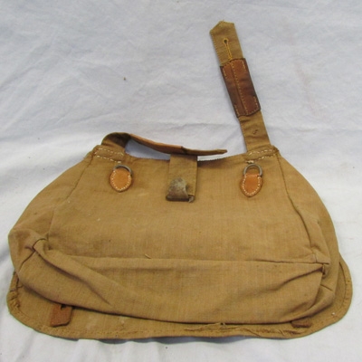 German WWII Tan Canvas Tropical Breadbag, 1941