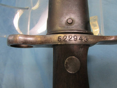 US M1892 3040 Krag Bayonet 1898 Dated, 522943