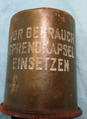 German WWII Deactivated Stick Grenade INERT, Dated 1943