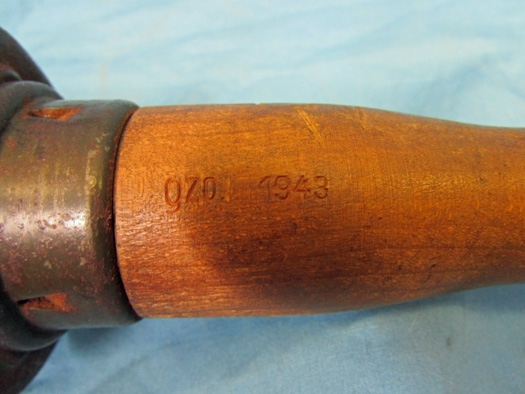 German WWII Deactivated Stick Grenade INERT, Dated 1943