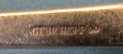 German WWII NSDAP Dinner Fork, Gebruder Hepp