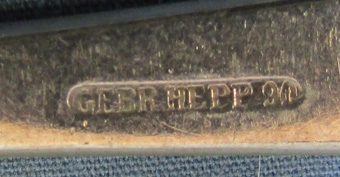 German WWII NSDAP Salad Fork, Gebruder Hepp