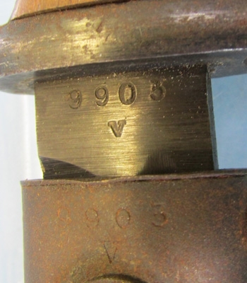 German WWII S84/98 Bayonet & Scabbard, Matching, fnj 43 Code