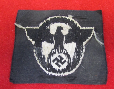 German WWII Police Cloth Hat Insignia