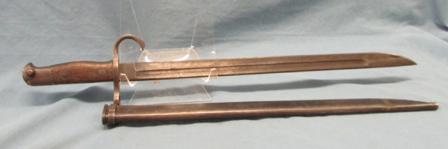 Japanese WWII Type 30 Bayonet, Nagoya Diamond, Riken Kozai