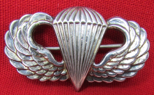 Stewarts Military Antiques - - US WWII Airborne Jump Wings, Sterling ...