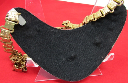 German WWII Kyffhauserbund Gorget and Chain, Complete
