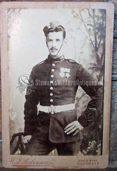 British 19th Century Cabinet Card, Egypt Campaign Veteran