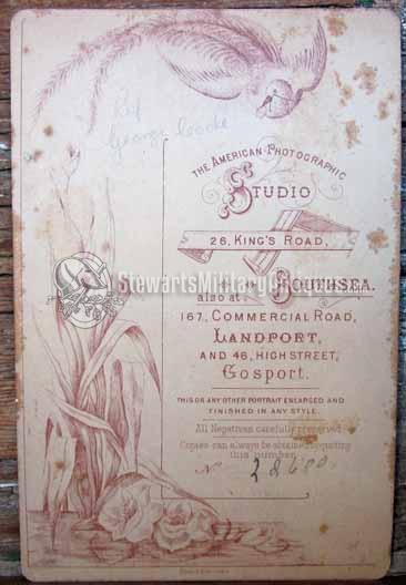 British 19th Century Cabinet Card, Egypt Campaign Veteran