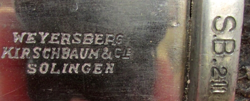German WWII Enlisted Police Bayonet,, WKC Mfg.