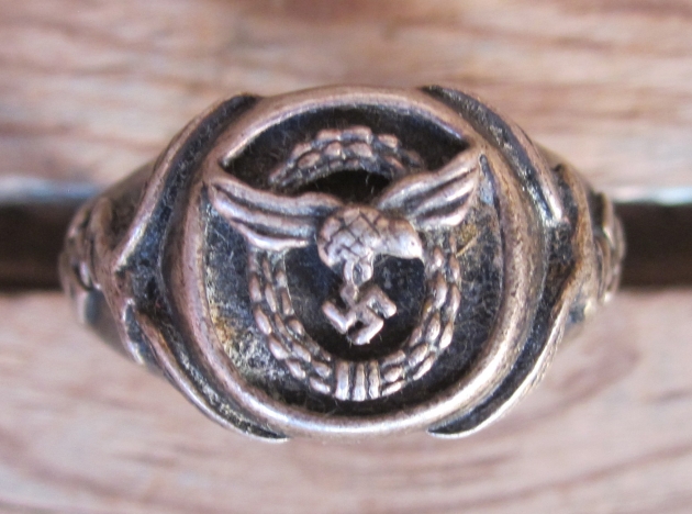 German WW2 eagle silver ring for sale