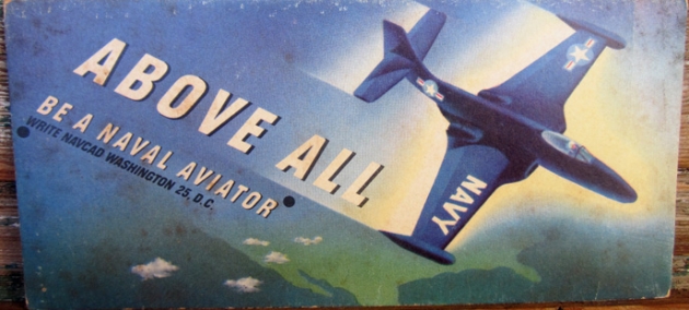 US Korean War Era US Navy Recruiting Card, Globe Arizona