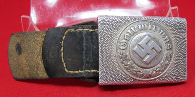 Stewarts Military Antiques - - German WWII Police Enlisted Buckle and ...