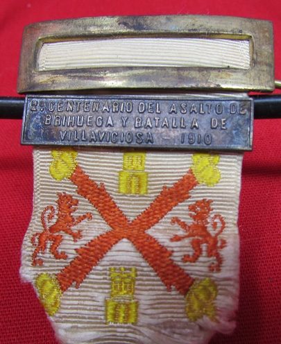 Spain, 2nd Centennial Medal 1910, Battles of Brihuega & Villaviciosa, Silver
