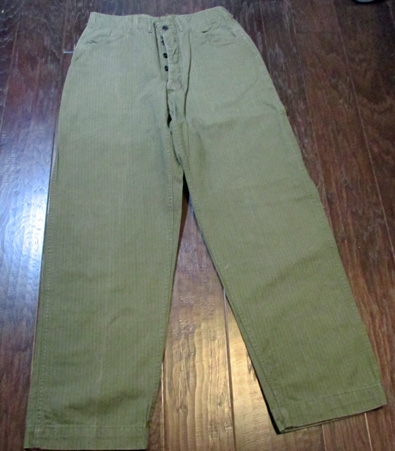 Stewarts Military Antiques - - US WWII M1943 HBT Field Trousers - $95.00