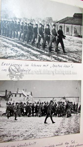 German WWII RAD Photo Album, 120 Photos