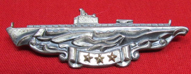 wwii submarine combat patrol badge
