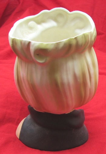 US 1960s Vintage Lady Head Vase With Pearl Earrings, Enesco
