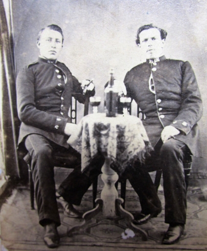 German Franco Prussian War 1870 Era CDV, Bier Buddies