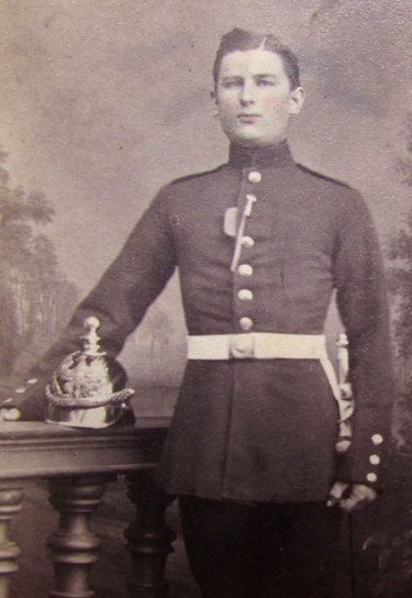 German Franco Prussian War 1870 Era CDV, Foot Artillery Soldier