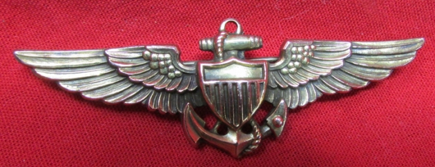 Insignia Metal US US WWII US Navy Pilot Wings, Pinback, AMICO, Sterling ...