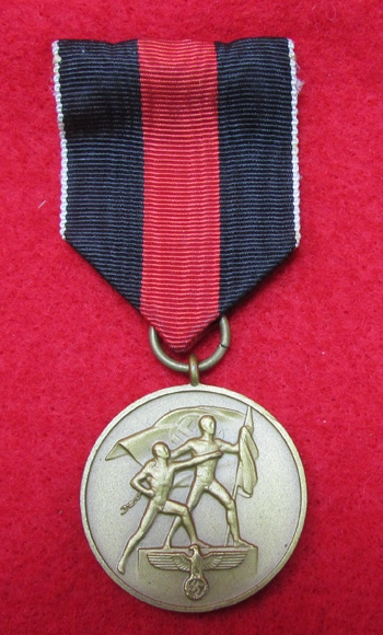 German WWII Czech Occupation Medal and Award Documents, Postman