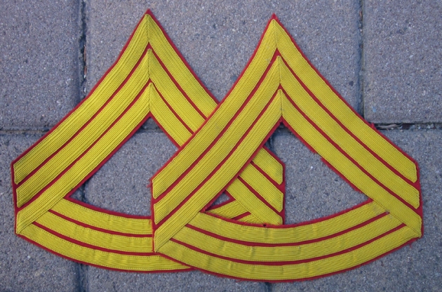 US WWI USMC Sergeant Major Dress Chevrons, Pair