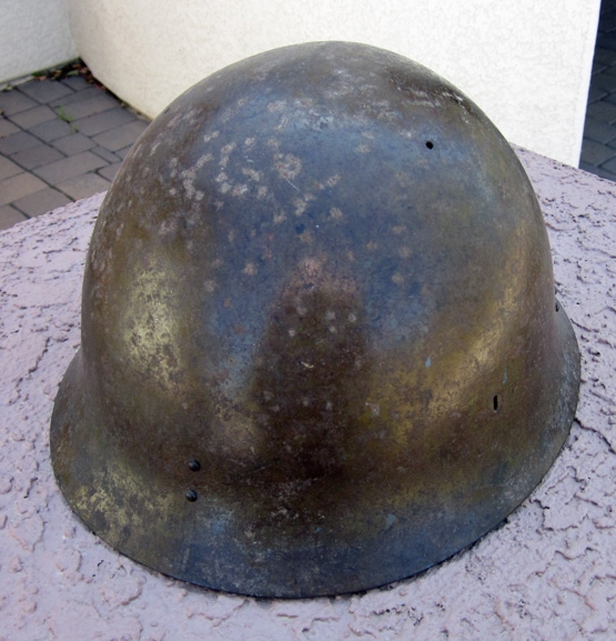 Japanese WWII Imperial Navy Late War Steel Helmet Shell